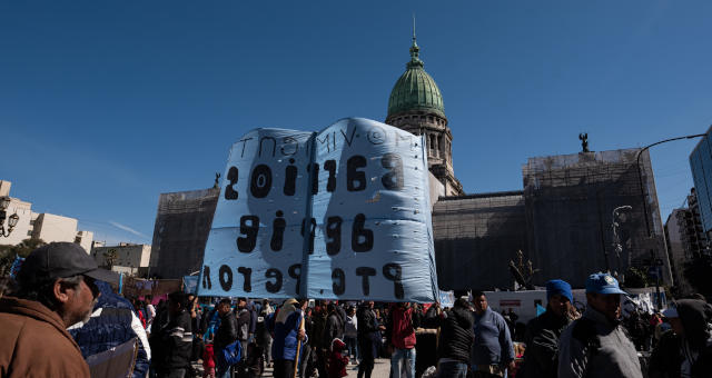 Argentina Protesto Bueno Aires