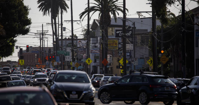 Los Angeles Califórnia EUA Carros Trânsito