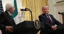 Presidentes dos EUA, Trump, e da Itália, Mattarella, dão entrevista conjunta à imprensa na Casa Branca