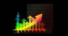 finanças alta gráfico estatística análise
