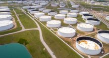 Tanques de armazenamento de petróleo
