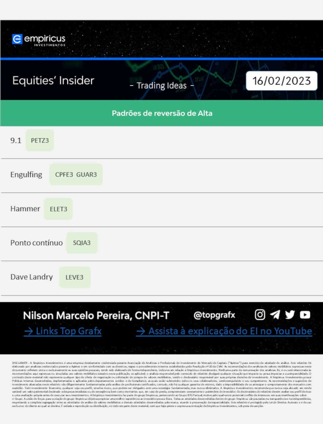 Ibovespa hoje ações trader day trade trading intraday 17 fevereiro 2023 empiricus análise gráfica técnica quant