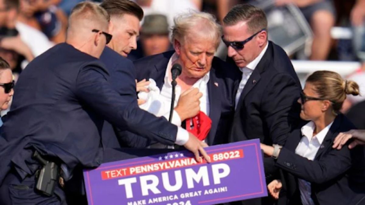 Imagens do atentado de Donald Trump