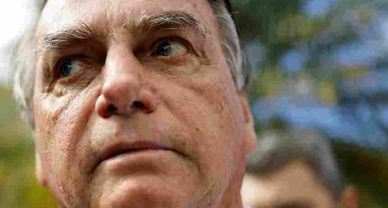 Ex-presidente Jair Bolsonaro participa de evento em Goiânia 04/04/2024 REUTERS/Ueslei Marcelino