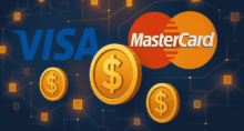 Mastercard, Visa e Stablecoins empresas entram no ramo das criptomoedas. (Imagem ChatGPT)