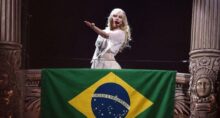 Lady Gaga em Copacabana (Foto: Reprodução/Globoplay/Multishow)