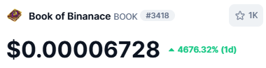 Acesso: 03/06/2025. Fonte: CoinMarketCap. Retornos passados não garantem retornos futuros. O investimento em memecoins envolve riscos, e pode causar perdas.