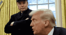 Elon Musk e Donald Trump na Casa Branca 11/2/2025 REUTERS/Kevin Lamarque