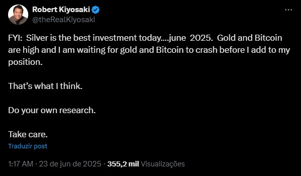 criptomoedas cripto pai rico pai pobre robert kiyosaki bitcoin btc