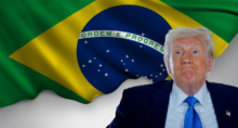 Brasil e Trump (Montagem Money TimesCanva)