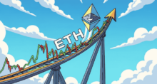 Ethereum (ETH) em alta. (Imagem Gemini Pro)