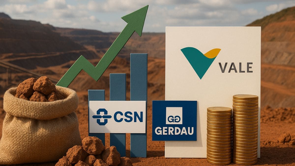 CMIN3, GGBR4 e VALE3: após alta na B3, qual dessas ações é recomendada para buscar dividendos?
