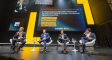 Da esquerda para a direita: Fabio Kanczuk (economista-chefe); Fabio Okumura (head); Charles Ferraz (diretor de investimentos globais)