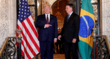 Trump e Bolsonaro na Flórida (REUTERS/Tom Brenner)