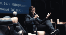 CEO da OranjeBTC, Guilherme Gomes (Imagem Divulgação DAC 2025)