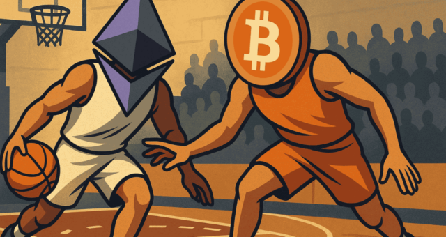 Ethereum (ETH) superará o bitcoin (BTC) Veja recomendações dos especialistas. (Imagem ChatGPT)
