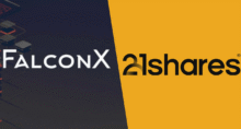 A corretora de criptomoedas (exchange) e ativos digitais FalconX anunciou a aquisição da gestora 21Shares. (Imagem Montagem Money Times Divulgação)