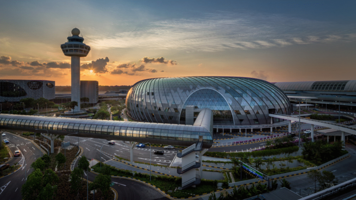 Aeroporto Changi, em Singapura (Divulgação: Aeroporto Changi)