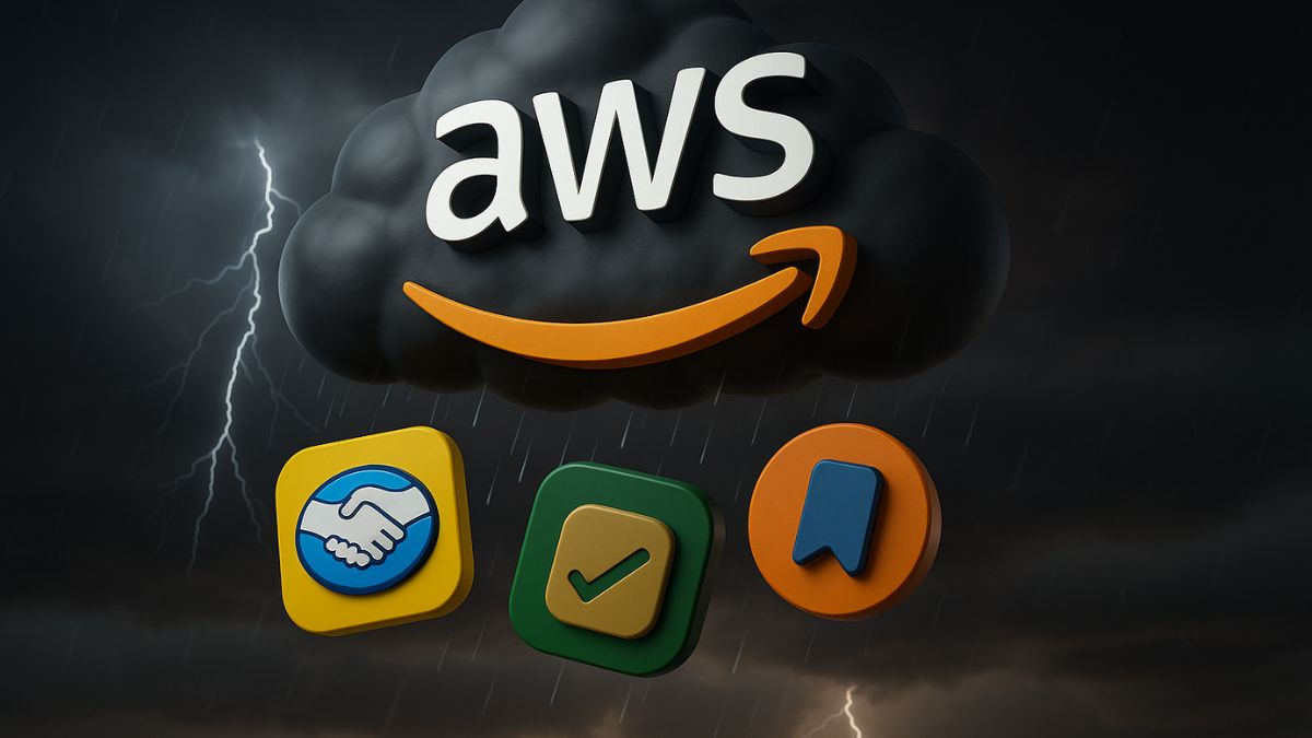 À medida que a interrupção da AWS atinge milhões, ela revela uma realidade incômoda: a economia digital global depende de poucos provedores concentrados e vulneráveis. Imagem gerada por Inteligência Artificial (IA).
