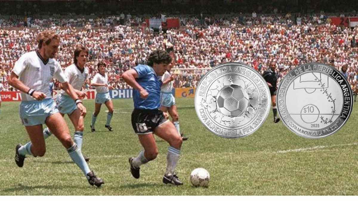 Argentina lança moeda em homenagem à Maradona - Reprodução