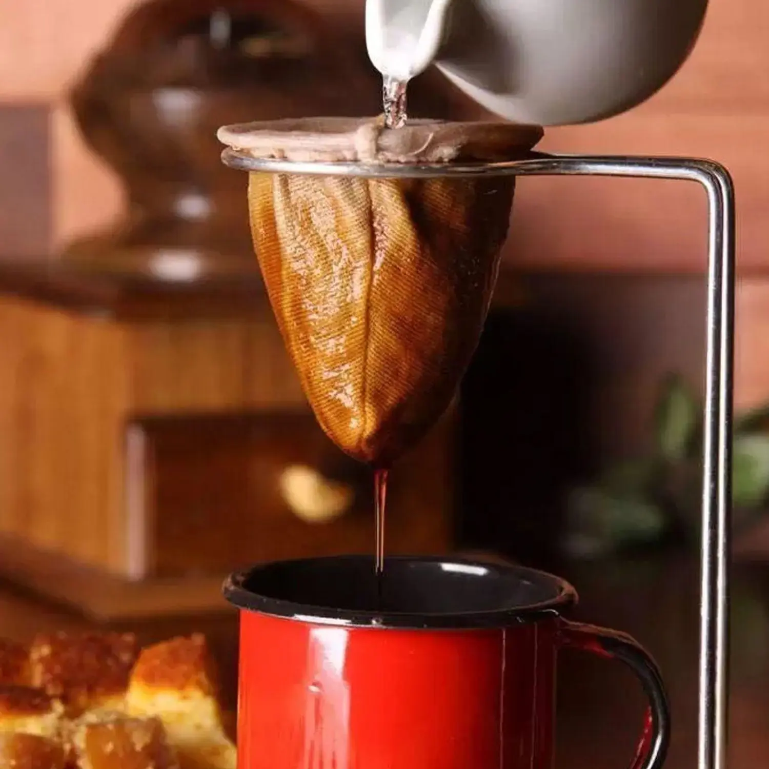 Café coador de pano - divulgação Niquelart