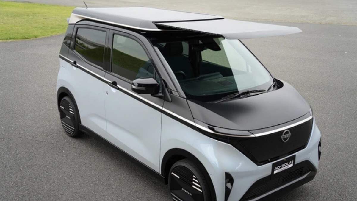 Carro da Nissan movido a energia solar - Divulgação Jiji Press