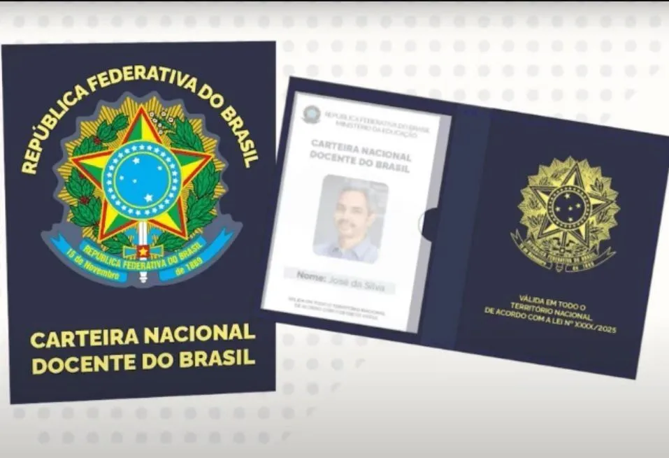 A nova carteira de identificação será destinada a professores das redes pública e privada. Reprodução/MEC