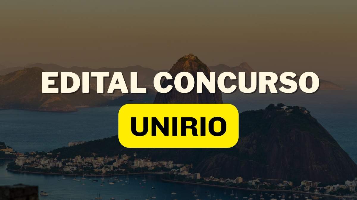 Edital Concurso UniRio - Montagem Canva
