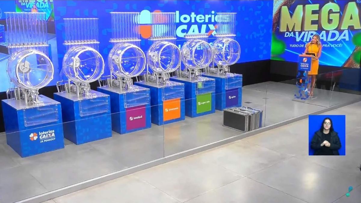 Mudança de horário nos sorteios das loterias da Caixa. Imagem: Reprodução/YouTube/Loterias Caixa