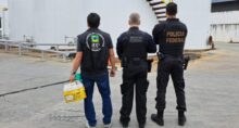 Desdobramento das operações Boyle e Carbono Oculto, a nova ofensiva da Receita Federal mira a rota clandestina do metanol. Imagem: Divulgação Polícia Federal.