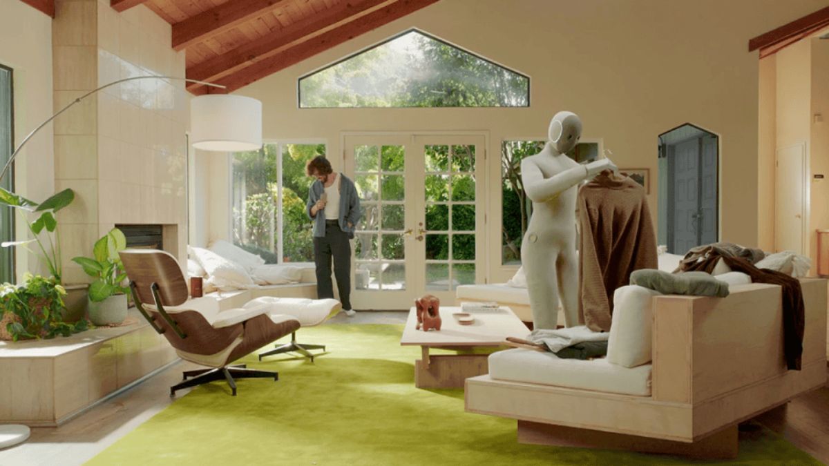 1X Technologies anunciou o lançamento de seu robô humanoide para tarefas domésticas, o NEO. Imagem: Divulgação