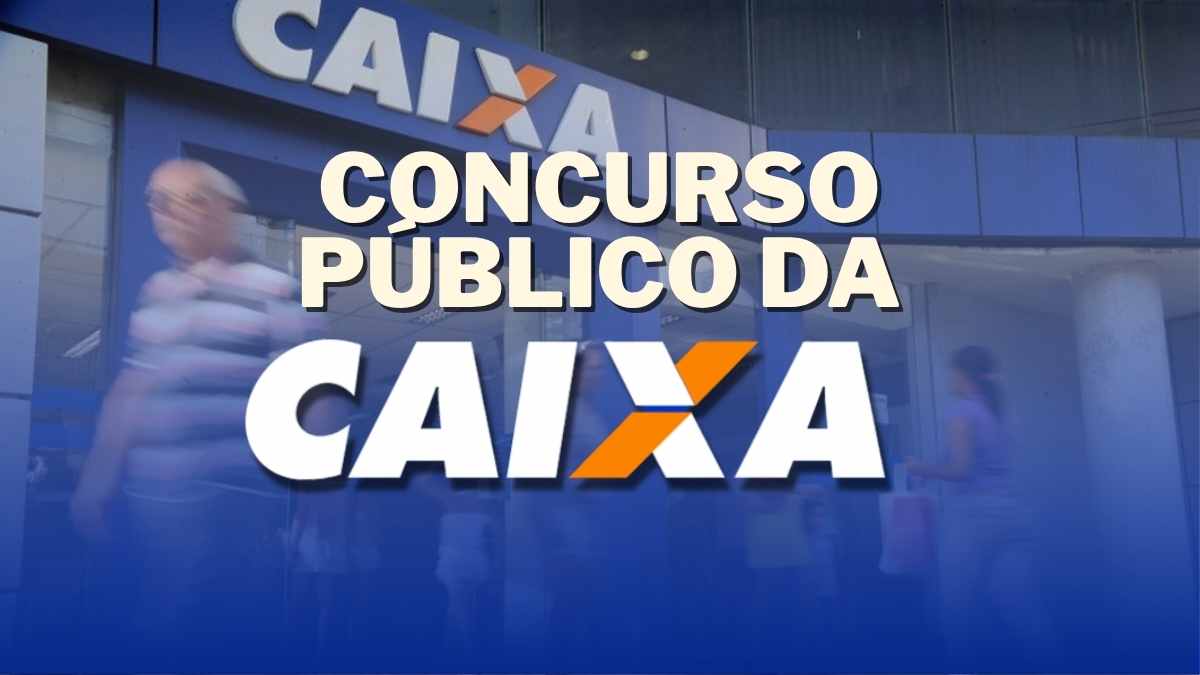 Concurso Público da Caixa - Montagem Canva