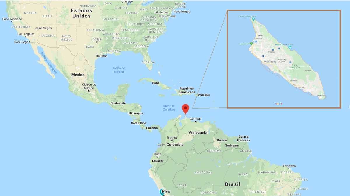 Localização de Curaçao