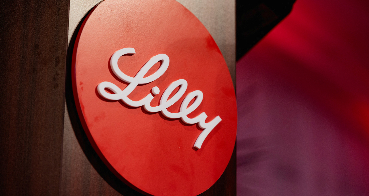 Logo da Eli Lilly em Houston, Texas, Estados Unidos 23 de setembro de 2025 REUTERS/Antranik Tavitian
