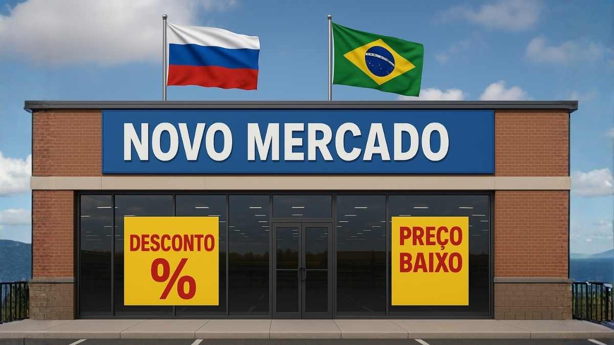 Novo atacarejo russo que desembarcará no Brasil — Imagem gerada por IA