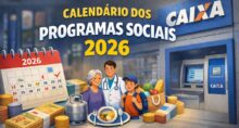Calendário de pagamentos 2026 dos programas sociais do Governo inss bolsa família pis