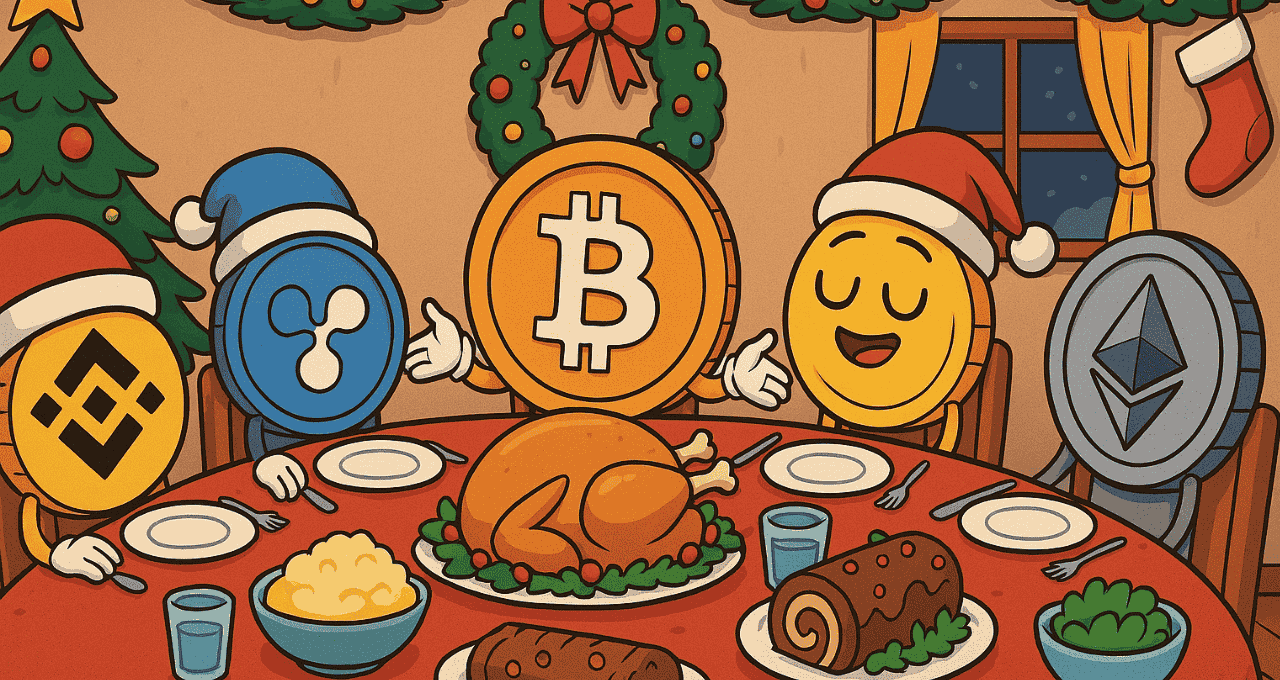 Bitcoin (BTC) no final de ano com as demais criptomoedas. (Imagem Copilot)