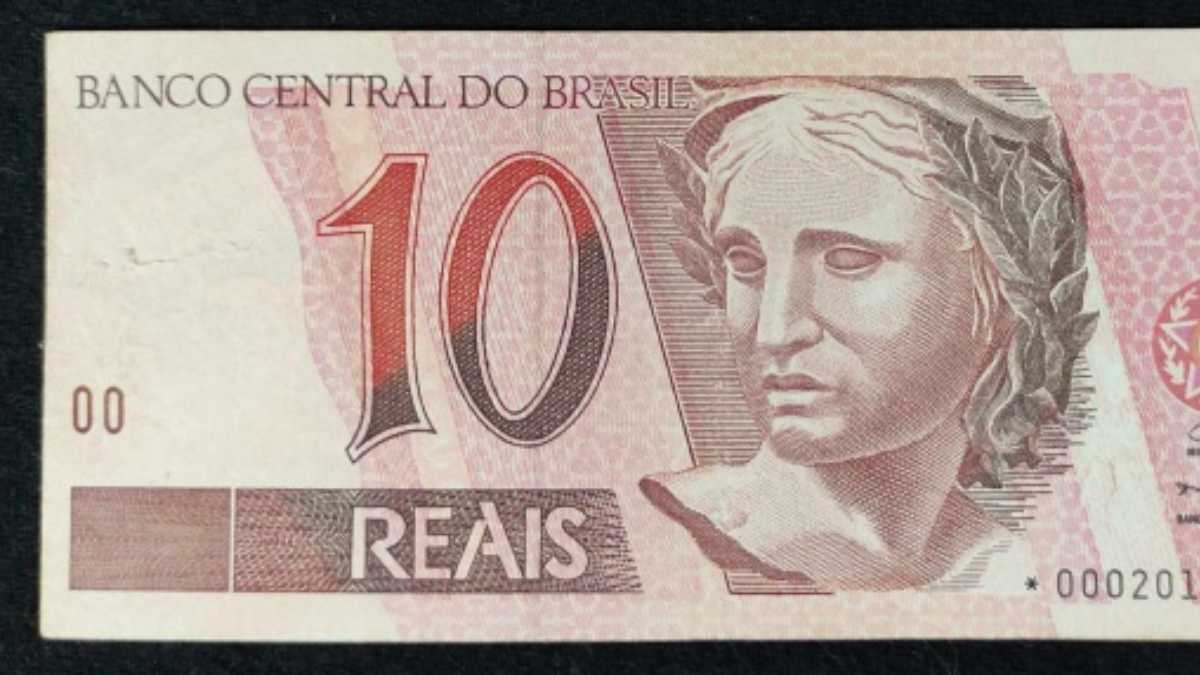 Cédula do Brasil de R$ 10,00 Primeira Família - Reprodução