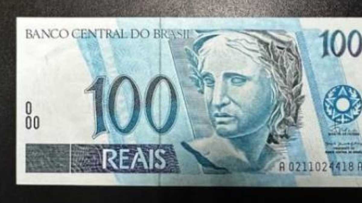 Cédula do Brasil de R$ 100,00 Primeira Família - Reprodução