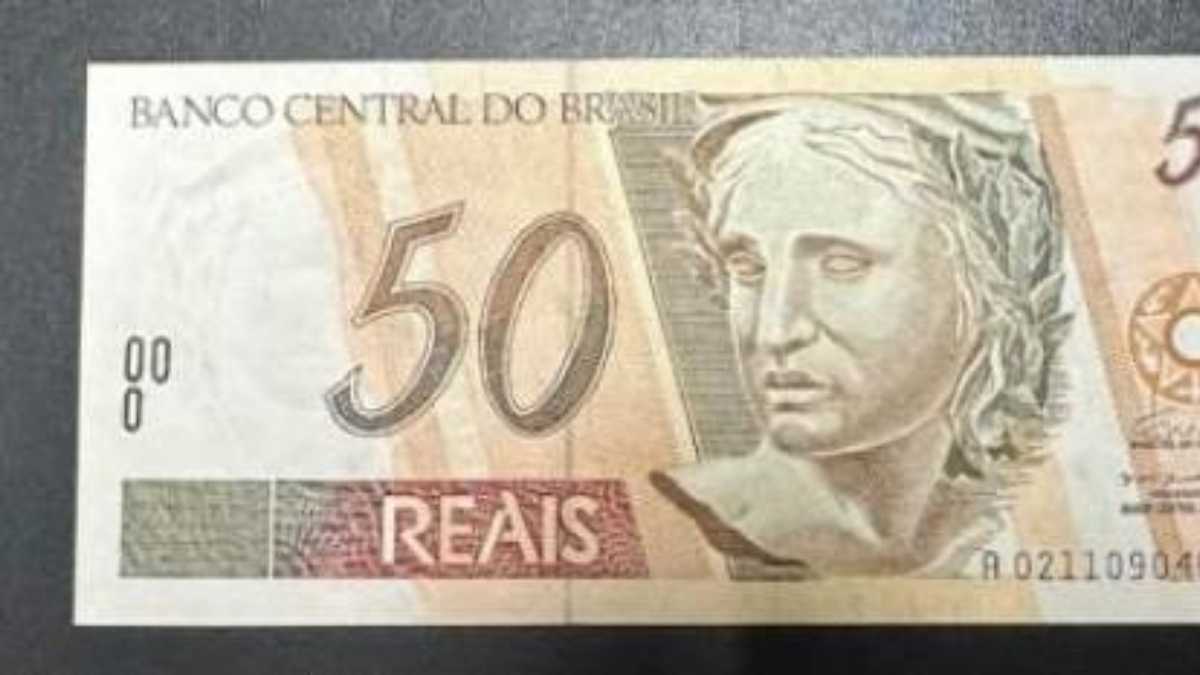Cédula do Brasil de R$ 50,00 Primeira Família - Reprodução