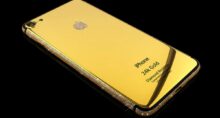 iPhone de ouro. Imagem: Reprodução Goldgenie