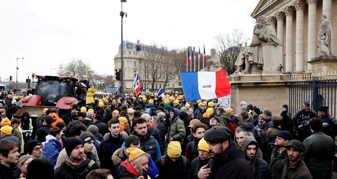 frança agricultores União Europeia-Mercosul