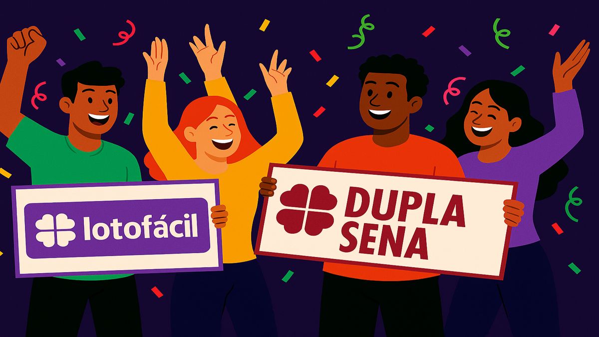 Lotofácil e Dupla Sena pagaram prêmios milionários ontem.