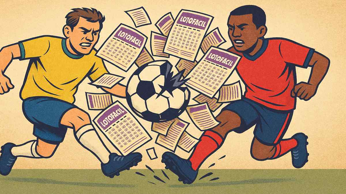 Bola dividida na Lotofácil.
