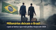 Brasil é o país que mais perdeu milionários em 2025 - Imagem gerada por IA