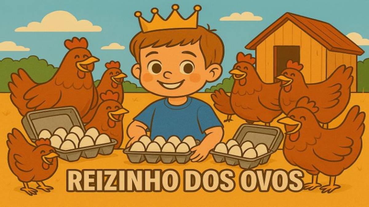 Menino de 6 anos vende ovos para sustentar os estudos.