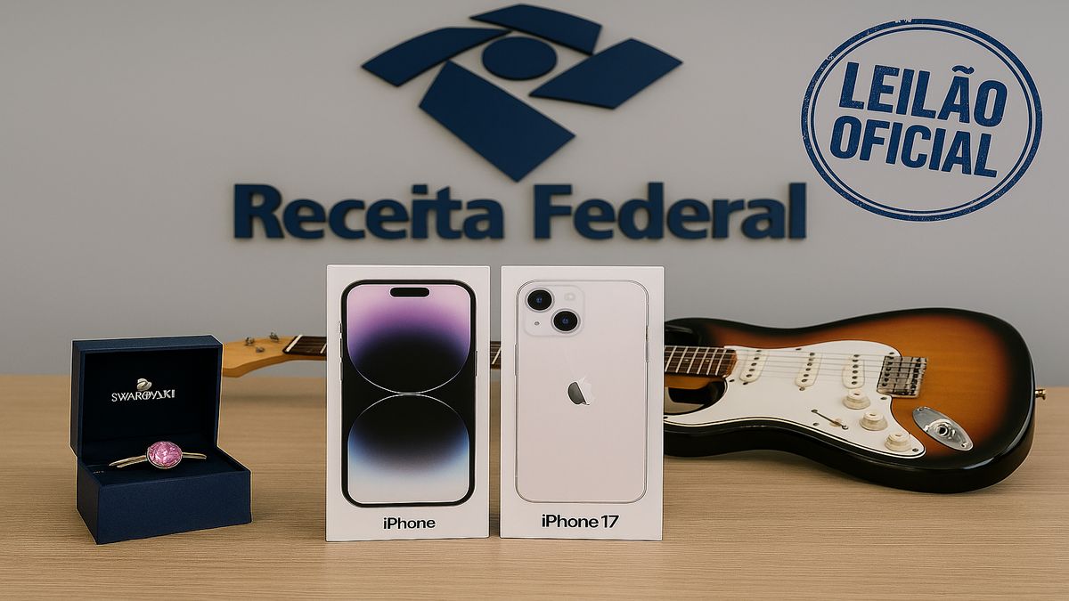 Leilão da Receita Federal.