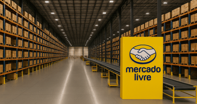 Aluguel de galpões pode subir até 40% e beneficiar FIIs, diz BTG; Mercado Livre lidera ocupação (Imagem gerada por IA)