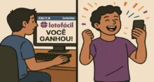 Ganhador da Lotofácil fez a aposta pelos canais eletrônicos da Caixa.
