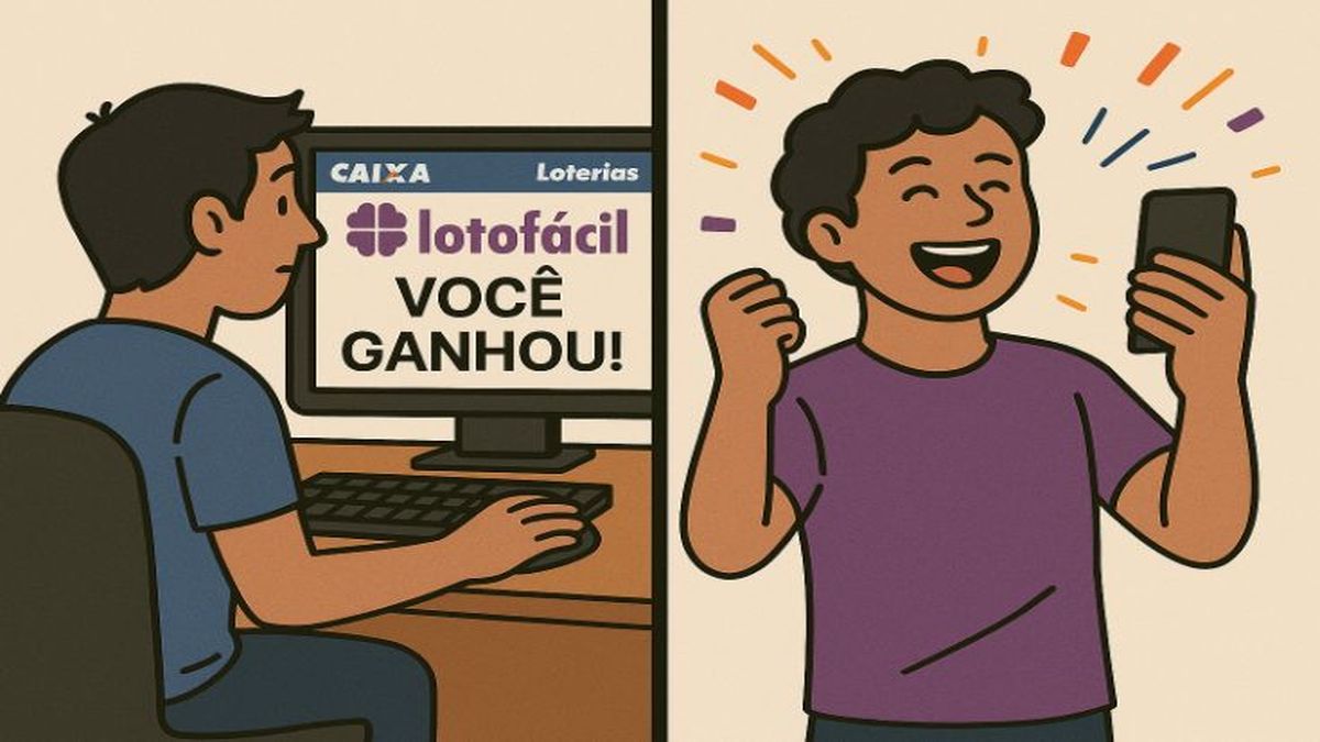 Ganhador da Lotofácil fez a aposta pelos canais eletrônicos da Caixa.